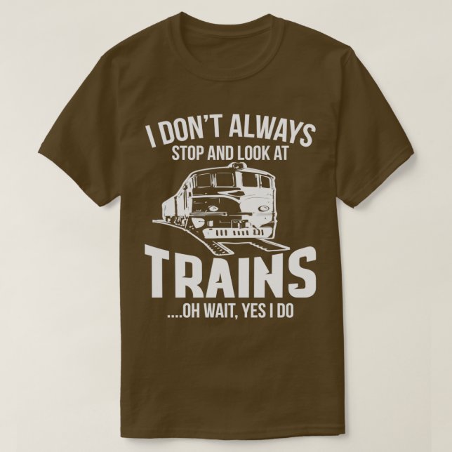 Funny Train Conductor Train Watching Geschenk 18 T-Shirt (Design vorne)