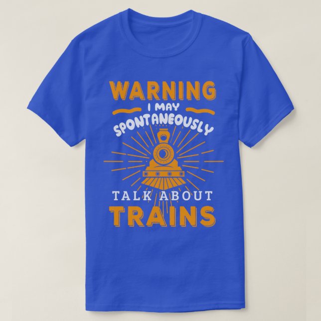 Funny Train Conductor Train Watching Geschenk 3 T-Shirt (Design vorne)