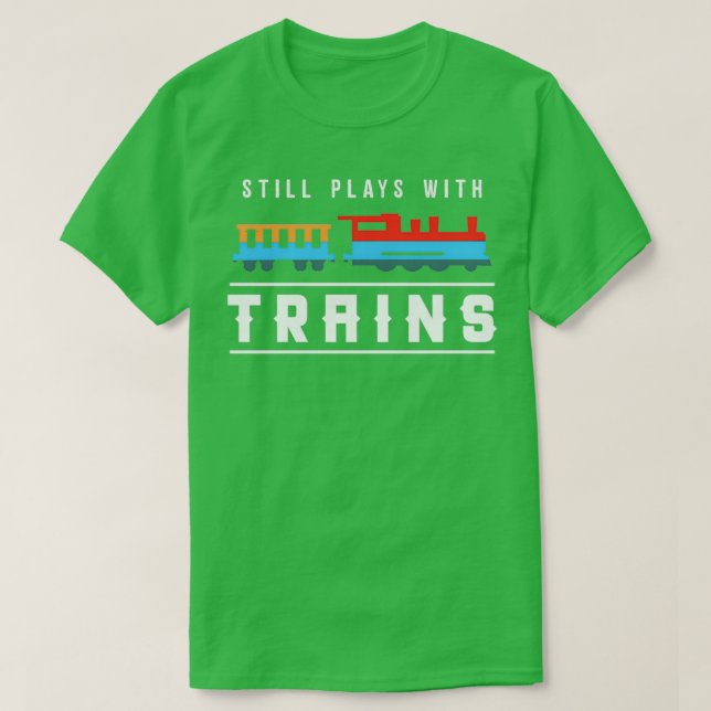 Funny Train Conductor Train Watching Geschenk 5 T-Shirt (Design vorne)