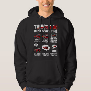 Funny Traktor liebt 6 Dinge, die ich in meinem Spa Hoodie