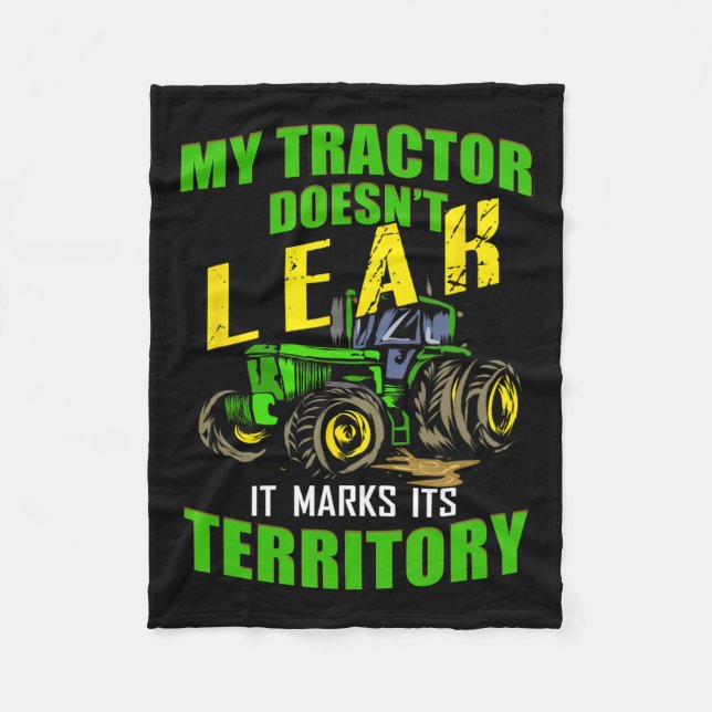 Funny Traktor - Mein Traktor läuft nicht aus Fleecedecke (Vorderseite)