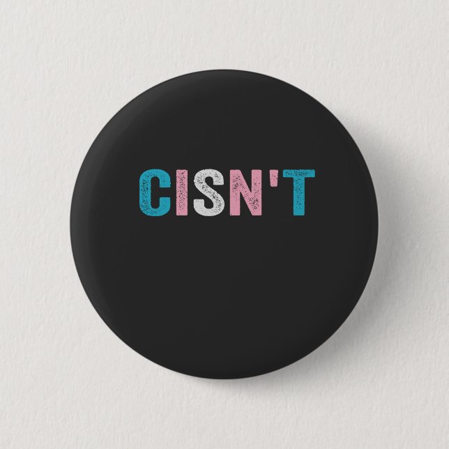 Funny Transgender Pride kann nicht LGBTQ Trans Fla Button (Vorderseite)