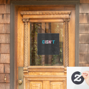 Funny Transgender Pride kann nicht LGBTQ Trans Fla Fensteraufkleber