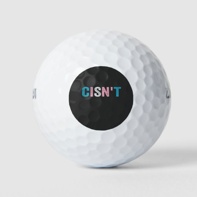Funny Transgender Pride kann nicht LGBTQ Trans Fla Golfball (Vorderseite)