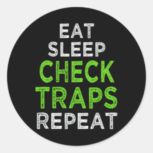 Funny Trapping Furbearer Jagen Runder Aufkleber
