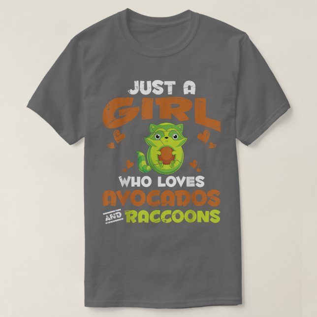 Funny Trash Panda Avocado Tiermütter Frauen T-Shirt (Design vorne)