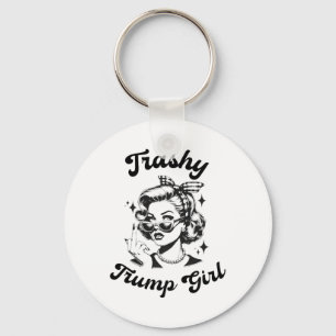 Funny Trashy Trump Girl Schlüsselanhänger