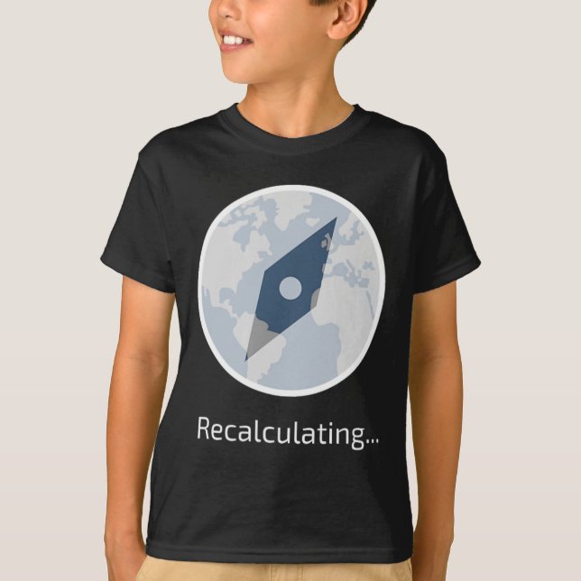 Funny Travel Icon für Wandern oder Camping T-Shirt (Vorderseite)