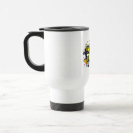 Funny Travel Mug – Fitness & Foodie Commuter Cup Reisebecher