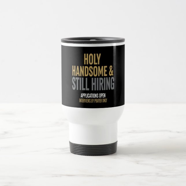 Funny  Travel Mug For Single Christian Men Reisebecher (Mittel)