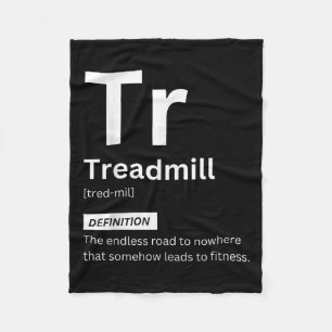 Funny Treadmill Definition Gym Fitness Motivation Fleecedecke