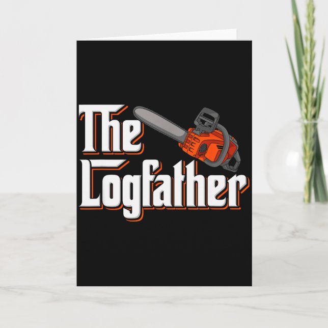 Funny Tree Care I Arborist Forest Chainsaw  Karte (Vorderseite)