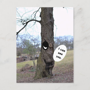 Funny Tree Foto Postcard Postkarte