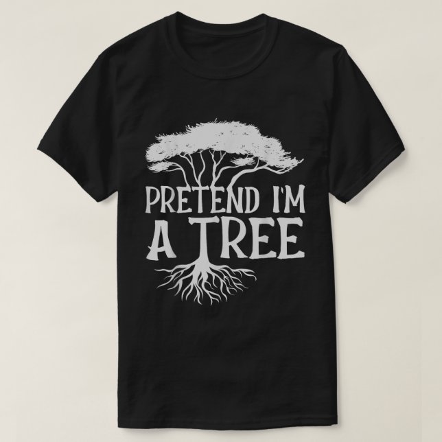 Funny Tree Joke Shirt for Quiet People (Design vorne)
