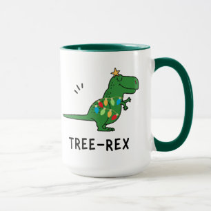 Funny Tree-Rex Weihnachten Tasse