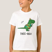 Funny Tree-Rex Weihnachts-T - Shirt