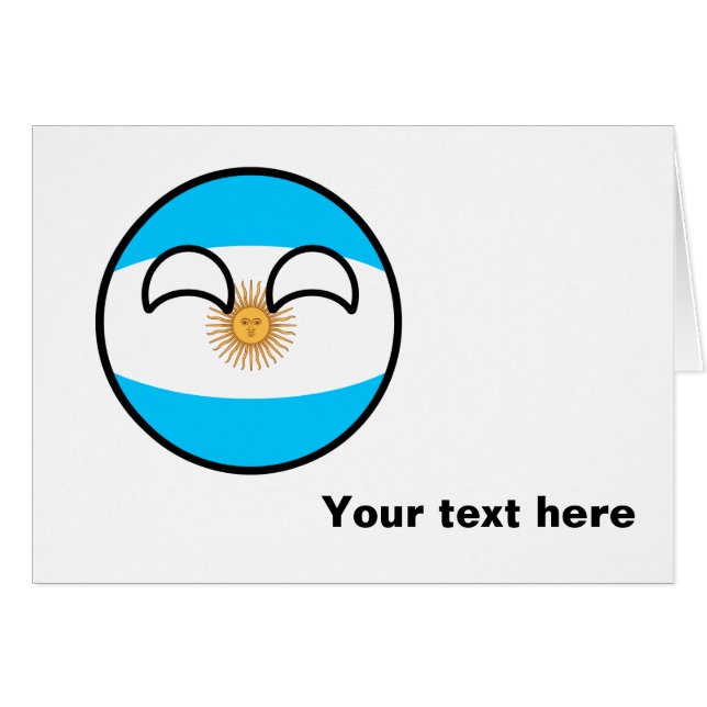 Funny Trending Geeky Argentinien Landball (Vorderseite (Horizontal))