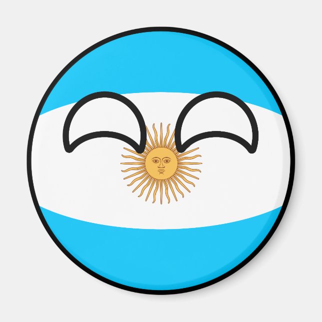 Funny Trending Geeky Argentinien Landball Magnet (Vorne)