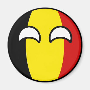Funny Trending Geeky Belgien Countryball Magnet