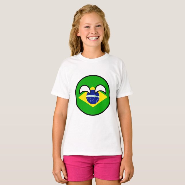Funny Trending Geeky Brasilien Landball T-Shirt (Vorne ganz)