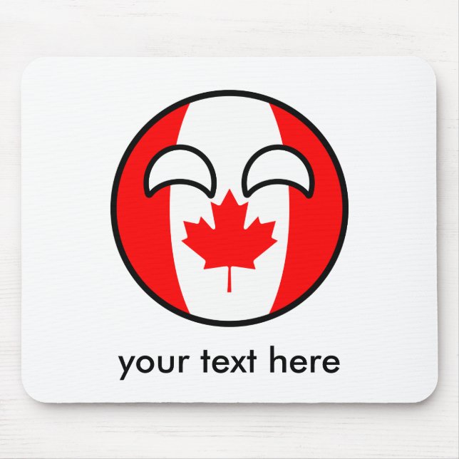 Funny Trending Geeky Canada Countryball Mousepad (Vorne)