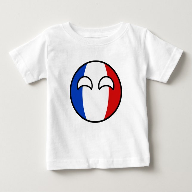 Funny Trending Geeky Frankreich Landball Baby T-shirt (Vorderseite)