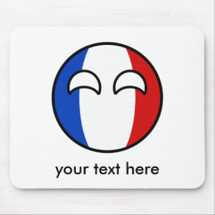 Funny Trending Geeky Frankreich Landball Mousepad
