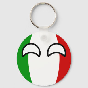 Funny Trending Geeky Italien Countryball Schlüsselanhänger