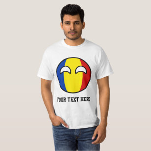 Funny Trending Geeky Rumänien Landball T-Shirt