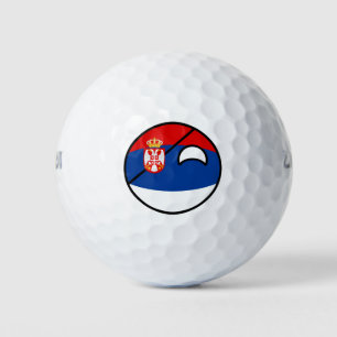 Funny Trending Geeky Serbia Countryball Golfball