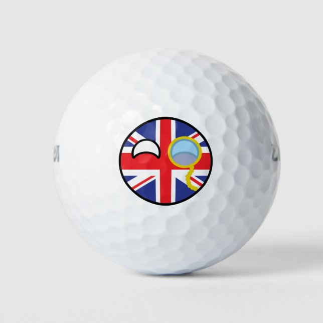 Funny Trending Geeky Vereinigtes Königreich Countr Golfball (Vorderseite)