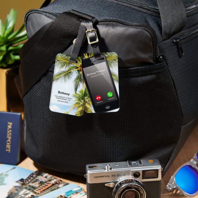 Funny Trendy Phone Travel Gepäck Gepäckanhänger (Vorderseite & Rückseite)