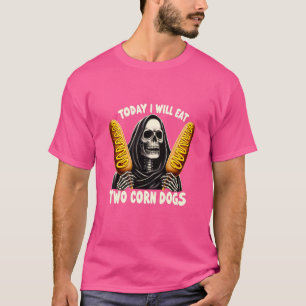 Funny Trendy Skeleton Meme heute werde ich zwei Co T-Shirt