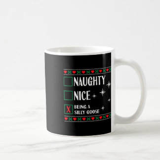 Funny trendy Weihnachten Weihnachten Naughty Nice  Kaffeetasse