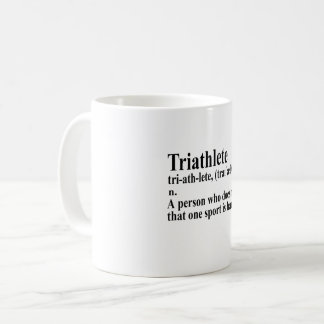 Funny Triathlon Definition - Coffee Mug Tasse
