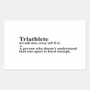 Funny Triathlon Definition - Sticker
