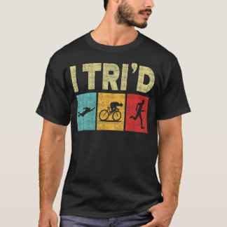 Funny Triathlon für Männer Radfahrertriathon T-Shirt