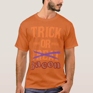 Funny Trick oder Treat Bacon Food Halloween Kostüm T-Shirt