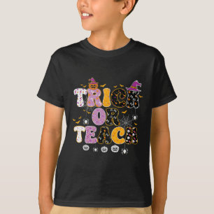 Funny Trick or Teach Halloween Lehrer T-Shirt