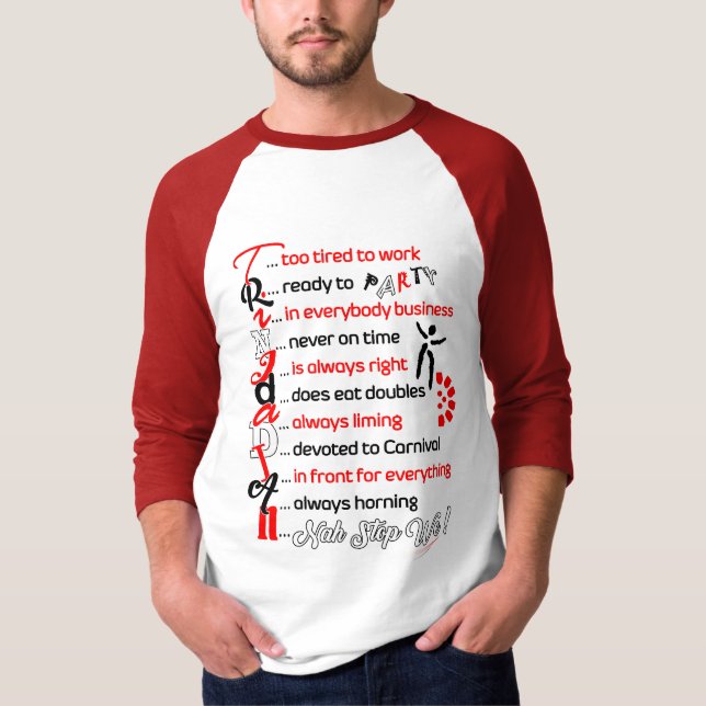 Funny Trini Beschreibung T-Shirt (Vorderseite)