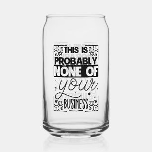 Funny Trinken liebt Wortkunst Dosenglas