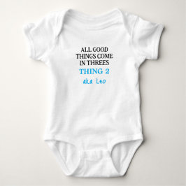 Funny Triplets Outfit mit Namen, Custom Boy Baby Strampler