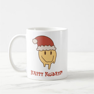 Funny Trippy Smile Santa Tasse