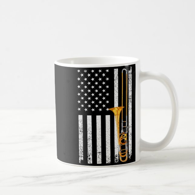 Funny Trombone Design For Men Women Musician Tromb Kaffeetasse (Rechts)