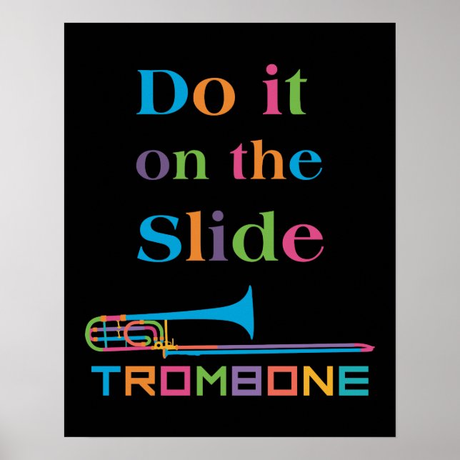 Funny Trombone - Mach es auf der Folie Poster (Vorne)