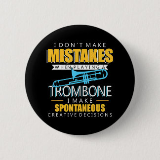Funny Trombone Music Instrument Player Button
