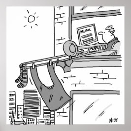 Funny Trombone Player Musician Poster