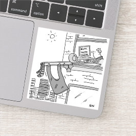 Funny Trombone Player Musiker Aufkleber