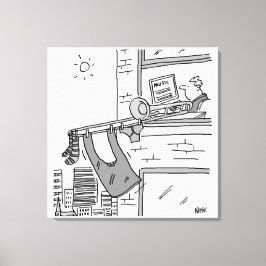 Funny Trombone Player Musiker Leinwanddruck