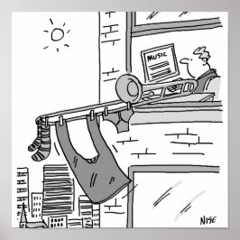 Funny Trombone Player Musiker Poster